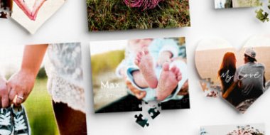 Fotopuzzle, Herzpuzzle mit Bild, direkt online gestalten und drucken